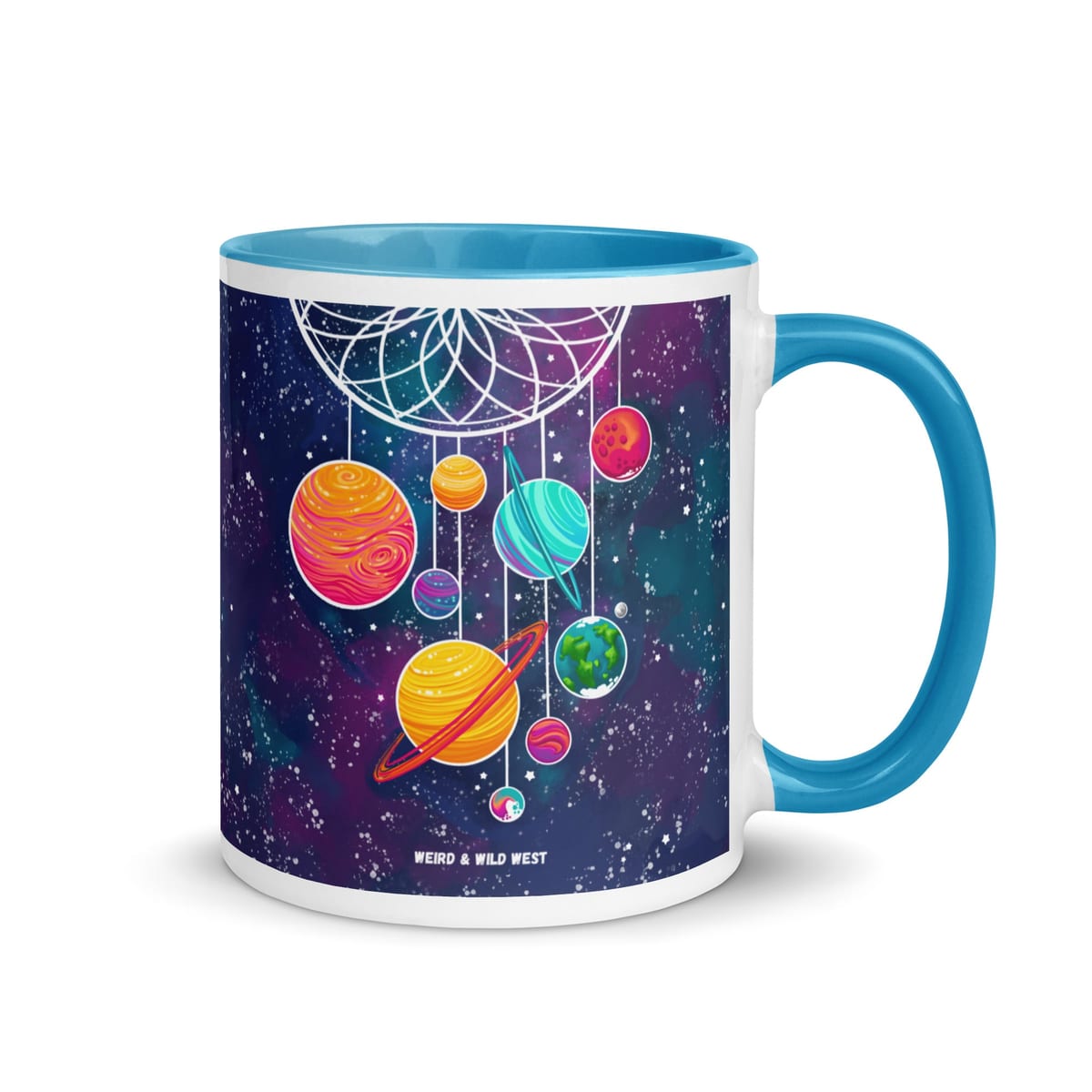 Cosmic Dreams — original hand-drawn artwork on Cosmic Dreams Mug