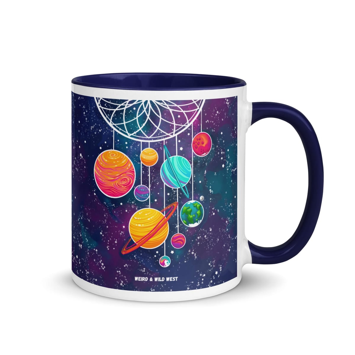 Cosmic Dreams — original hand-drawn artwork on Cosmic Dreams Mug