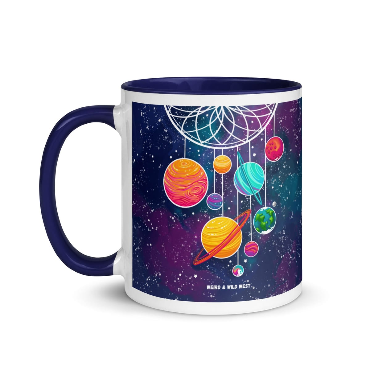 Cosmic Dreams — original hand-drawn artwork on Cosmic Dreams Mug