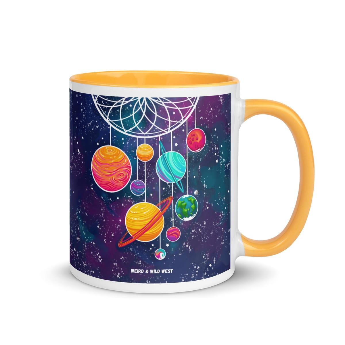 Cosmic Dreams — original hand-drawn artwork on Cosmic Dreams Mug