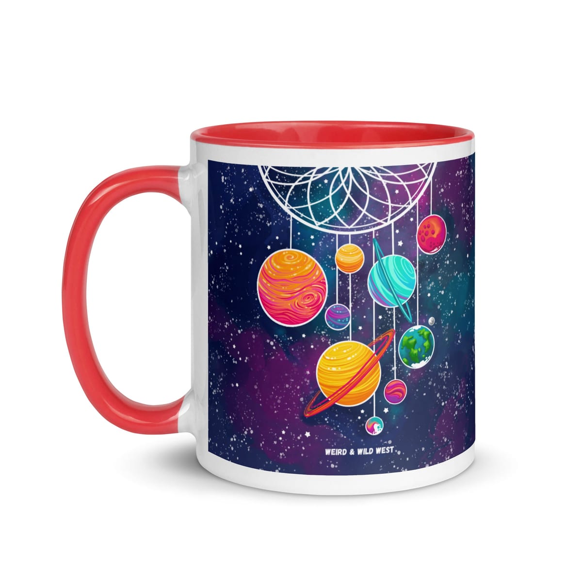 Cosmic Dreams — original hand-drawn artwork on Cosmic Dreams Mug