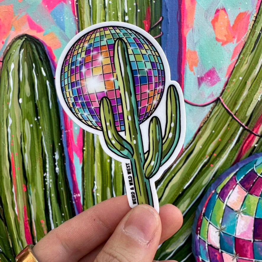 Desert Disco — original hand-drawn artwork on Desert Disco Sticker