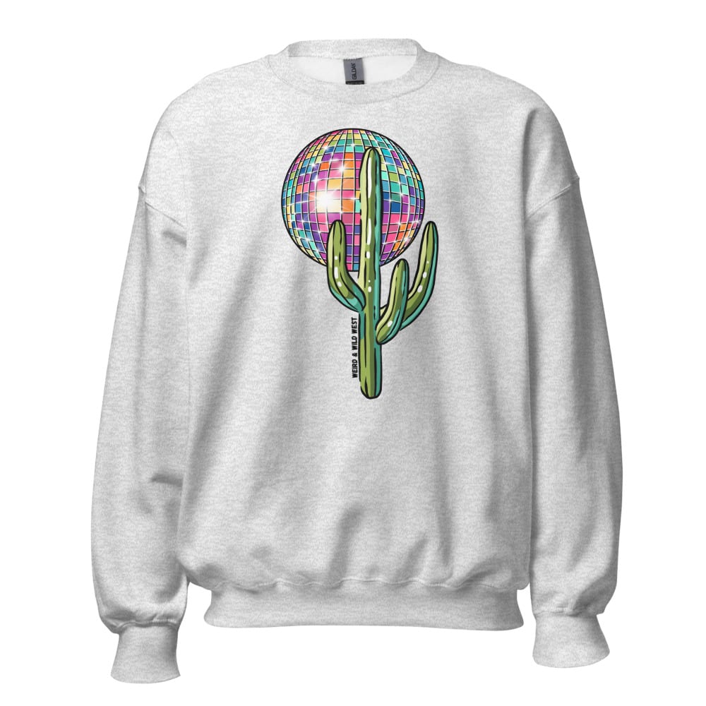 Desert Disco Sweatshirt — Ash, flat front view