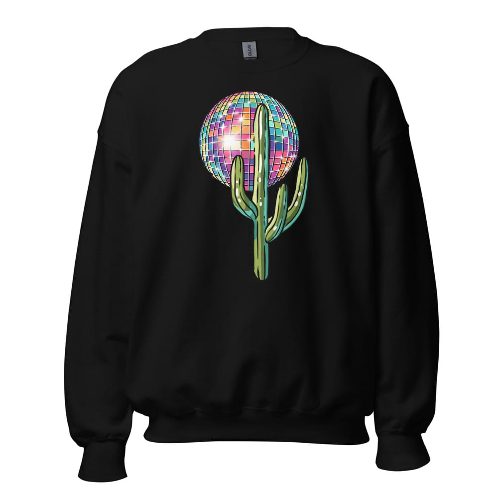 Desert Disco Sweatshirt — Black, flat front view