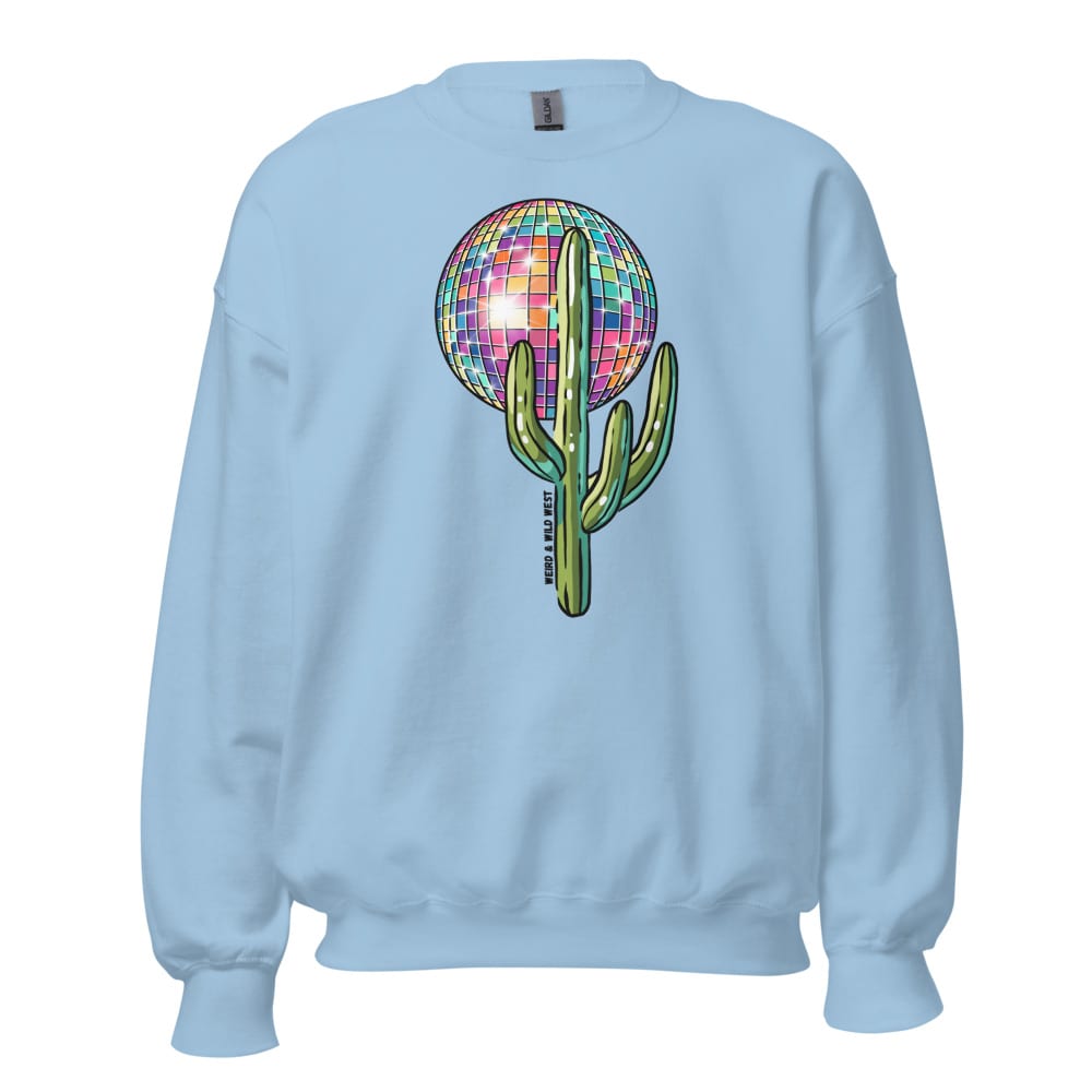 Desert Disco Sweatshirt — Light Blue, flat front view