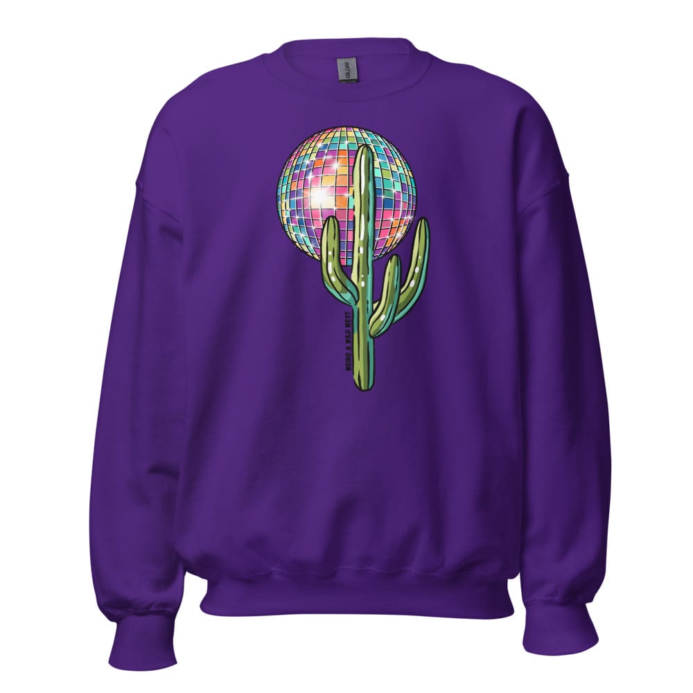 Desert Disco Sweatshirt — Purple, flat front view