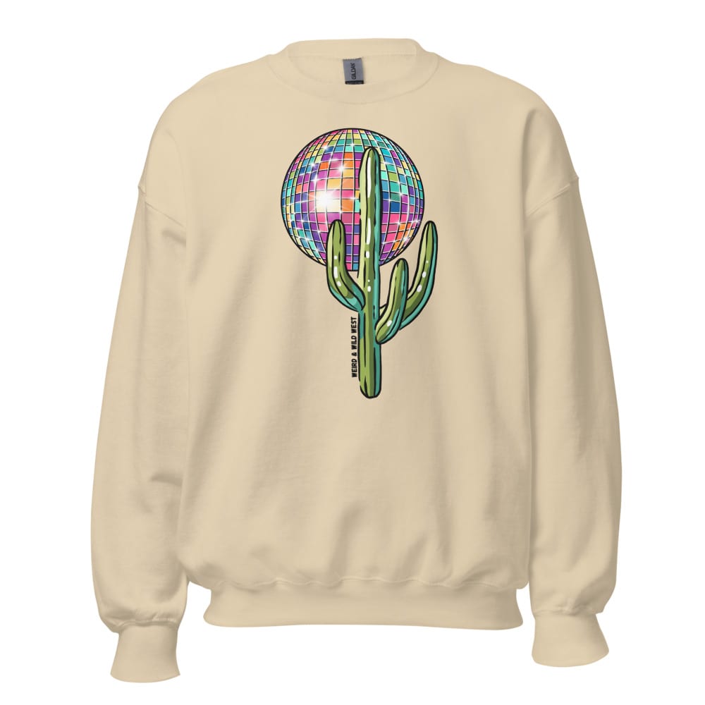 Desert Disco Sweatshirt — Sand, flat front view