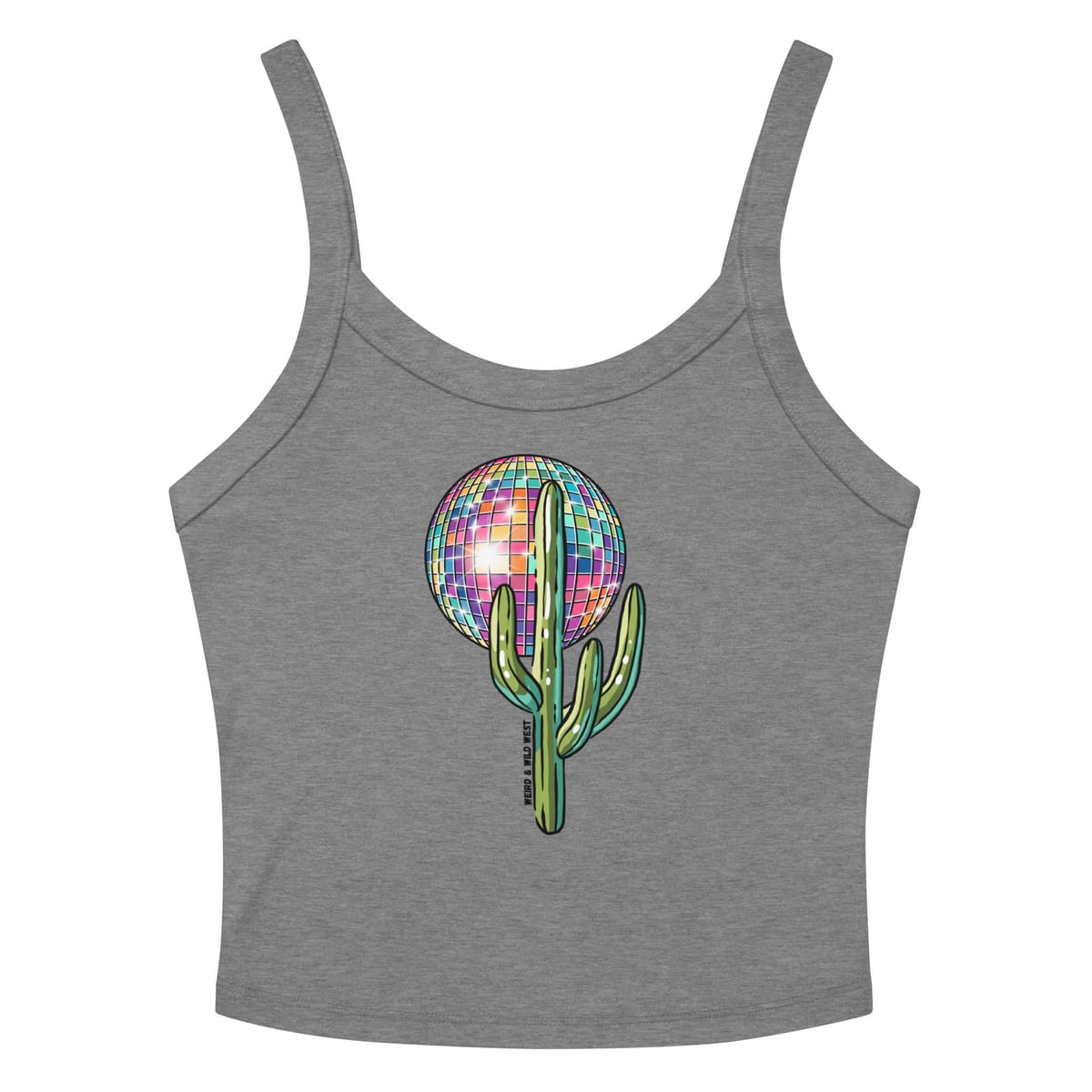 Desert Disco Tank Top — Athletic Heather, flat front view
