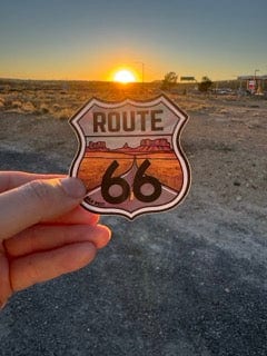 Through the Desert — original hand-drawn artwork on Through the Desert - Sticker