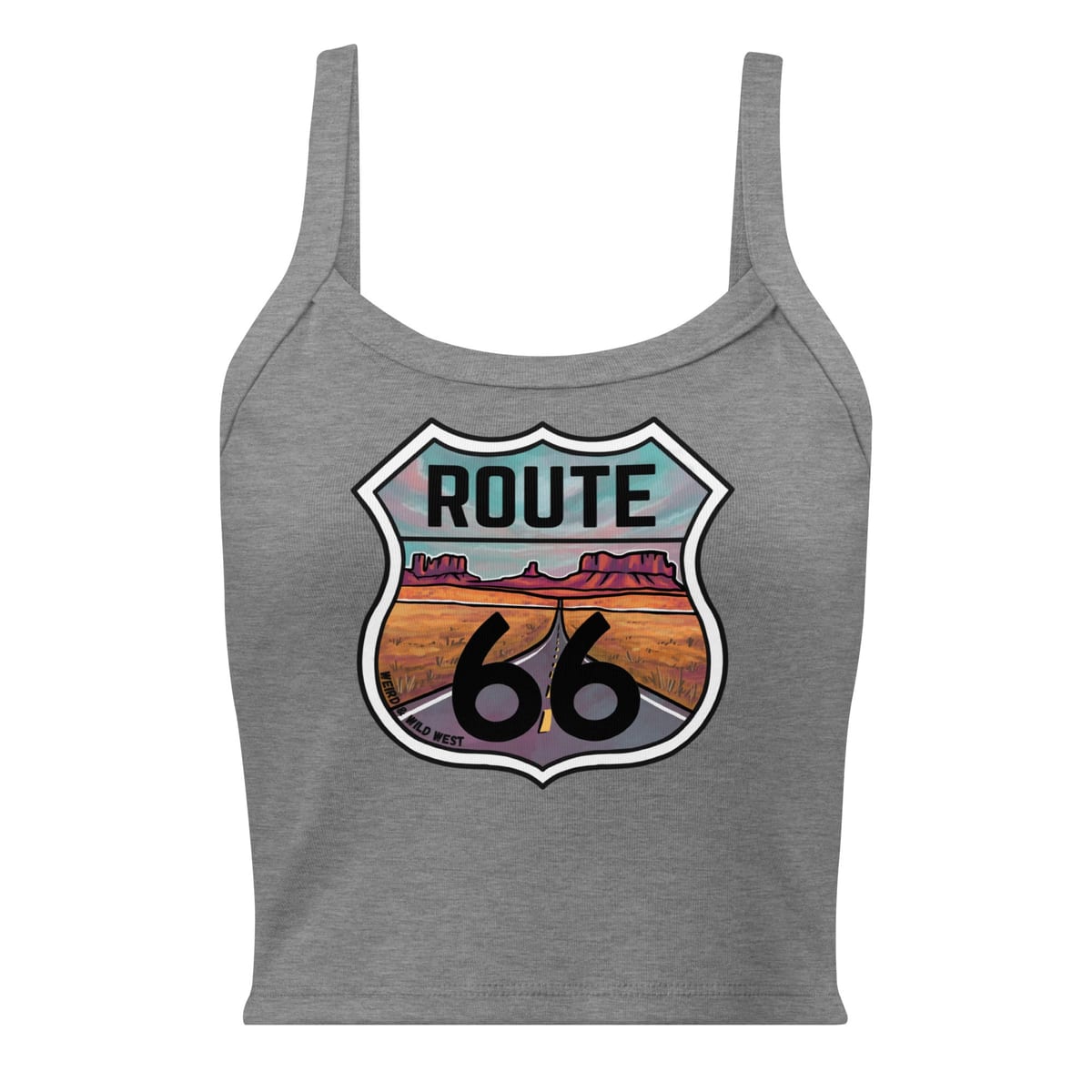 Through the Desert - Tank Top — Athletic Heather, flat front view