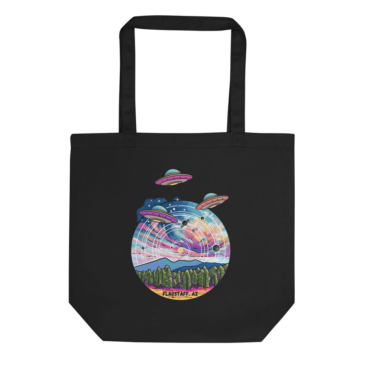 Tourist Season, Right? — original hand-drawn artwork on Tourist Season, Right? Tote Bag