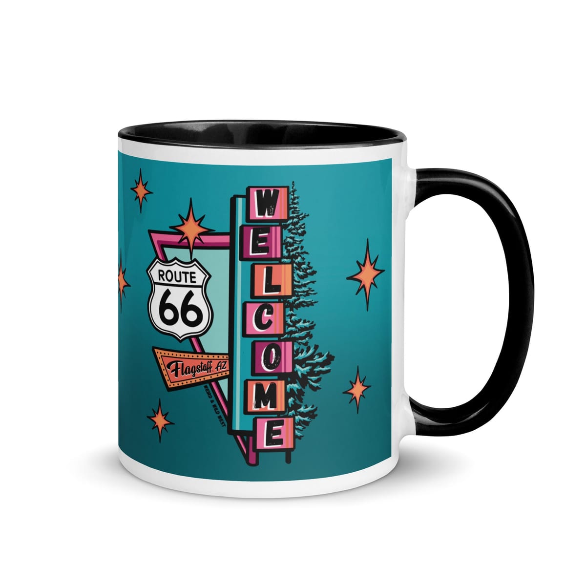 Vibin' On 66 — original hand-drawn artwork on Vibin' On 66 Mug