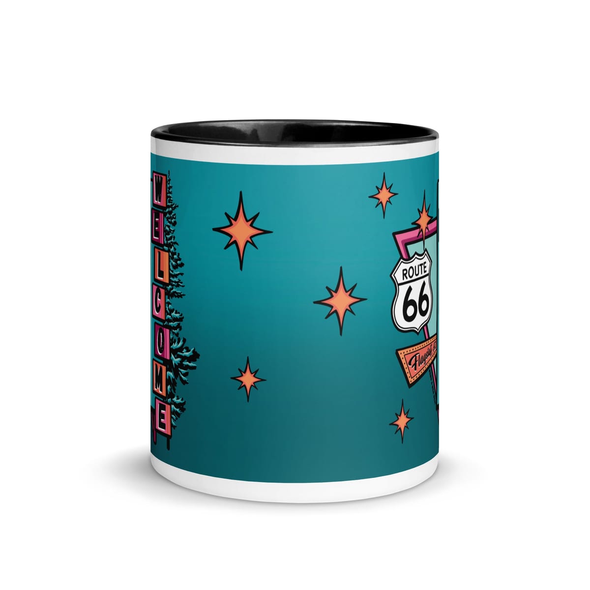 Vibin' On 66 — original hand-drawn artwork on Vibin' On 66 Mug