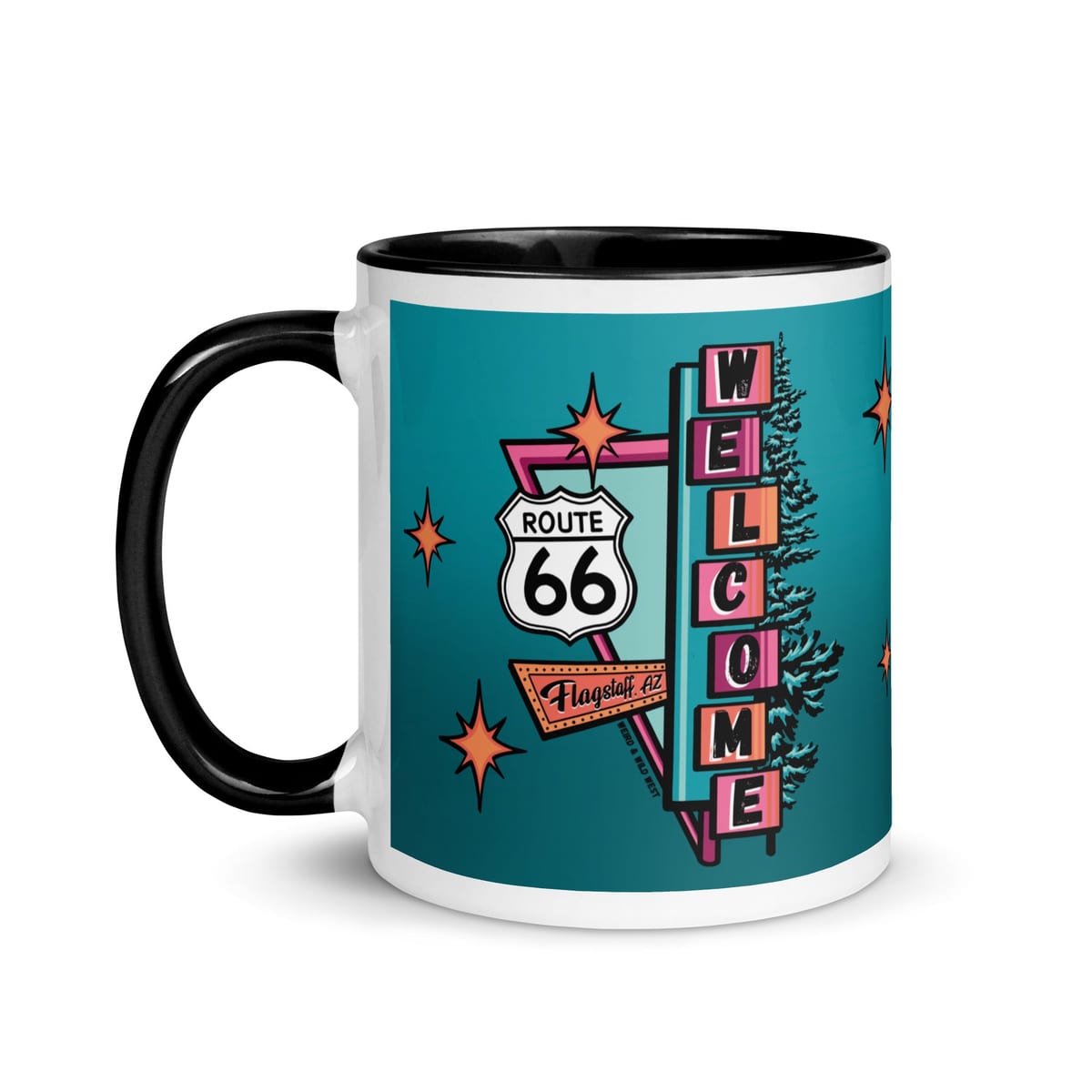Vibin' On 66 — original hand-drawn artwork on Vibin' On 66 Mug
