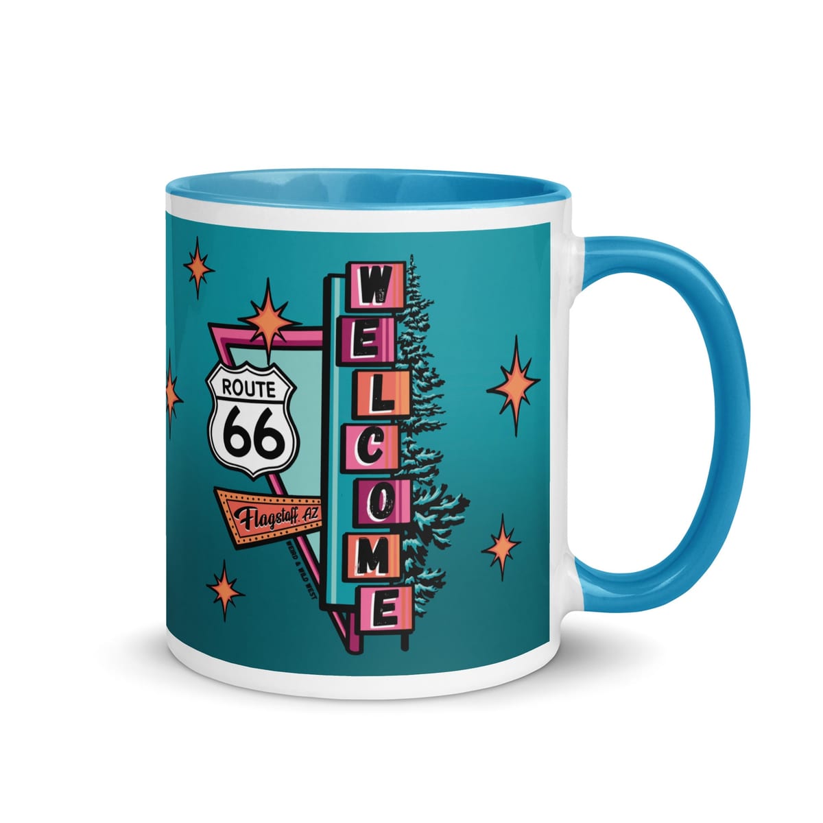 Vibin' On 66 — original hand-drawn artwork on Vibin' On 66 Mug