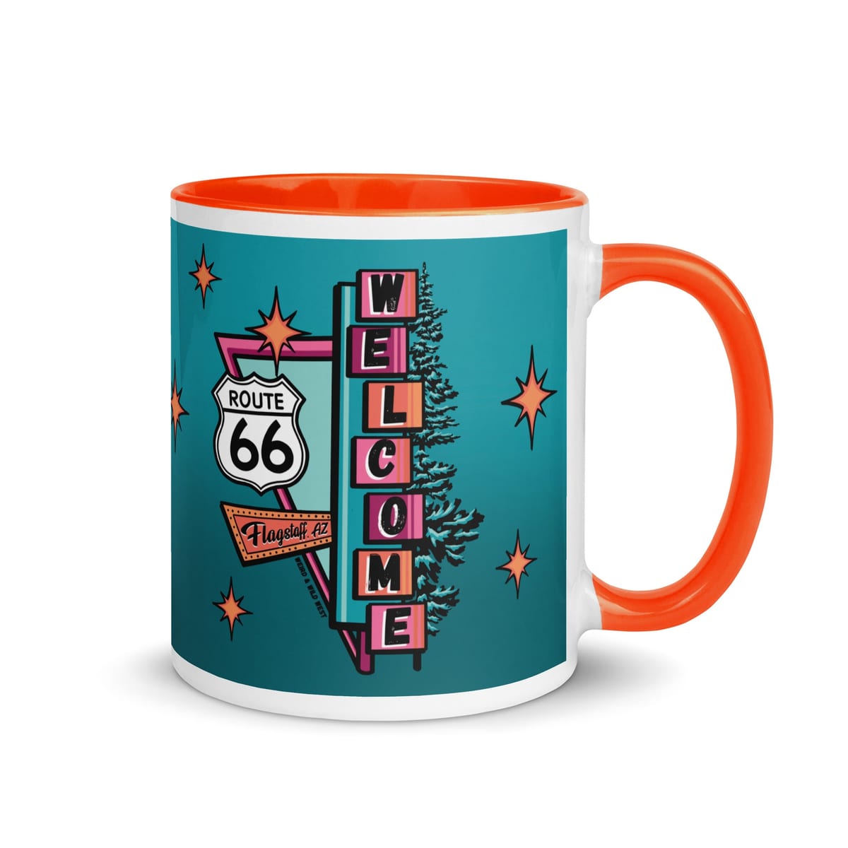 Vibin' On 66 — original hand-drawn artwork on Vibin' On 66 Mug
