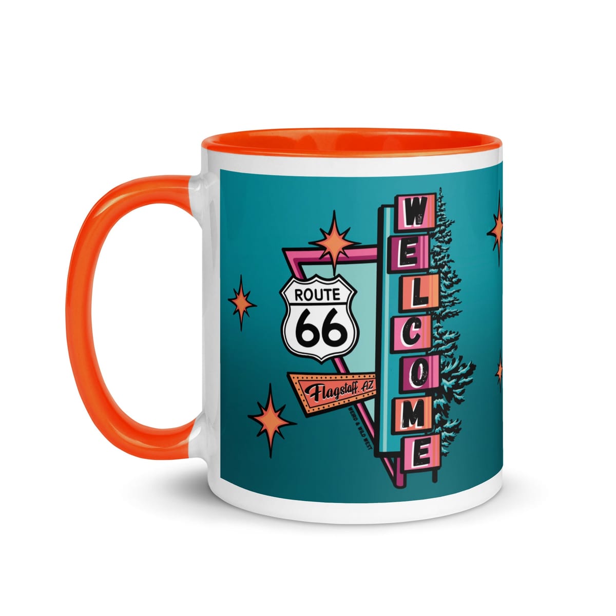 Vibin' On 66 — original hand-drawn artwork on Vibin' On 66 Mug