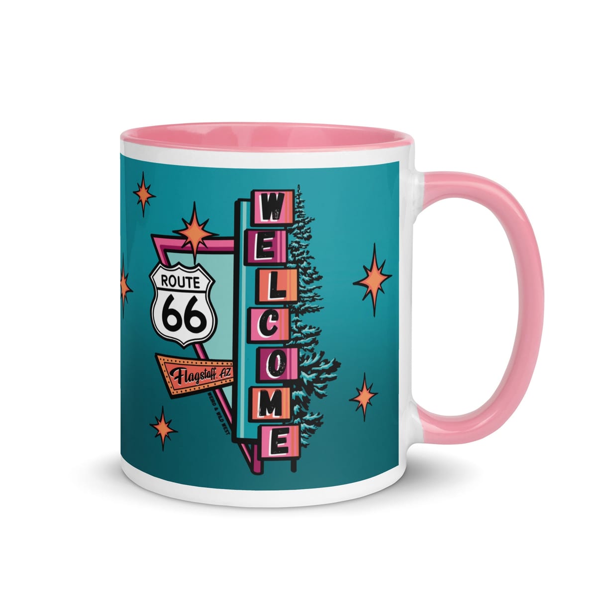 Vibin' On 66 — original hand-drawn artwork on Vibin' On 66 Mug