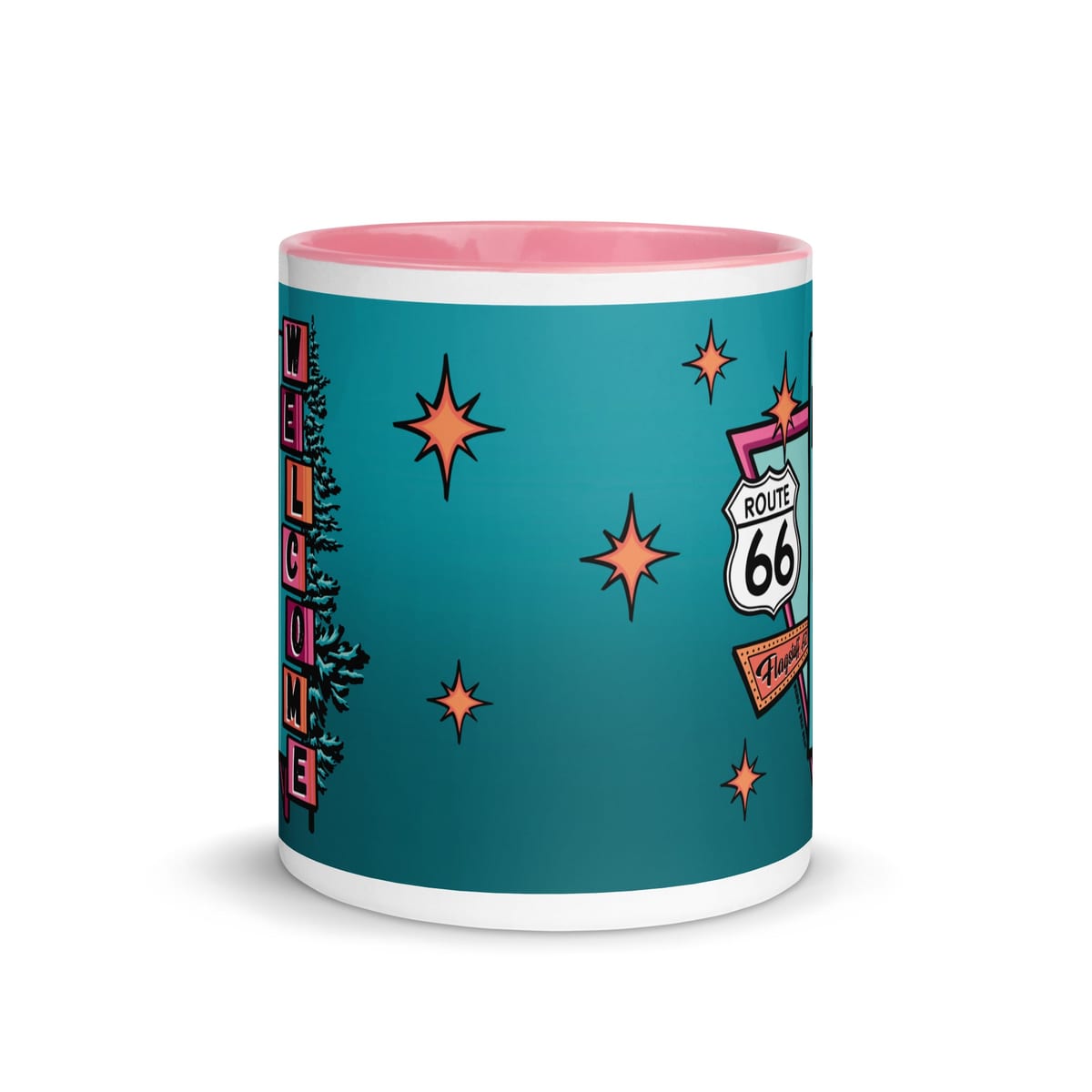 Vibin' On 66 — original hand-drawn artwork on Vibin' On 66 Mug