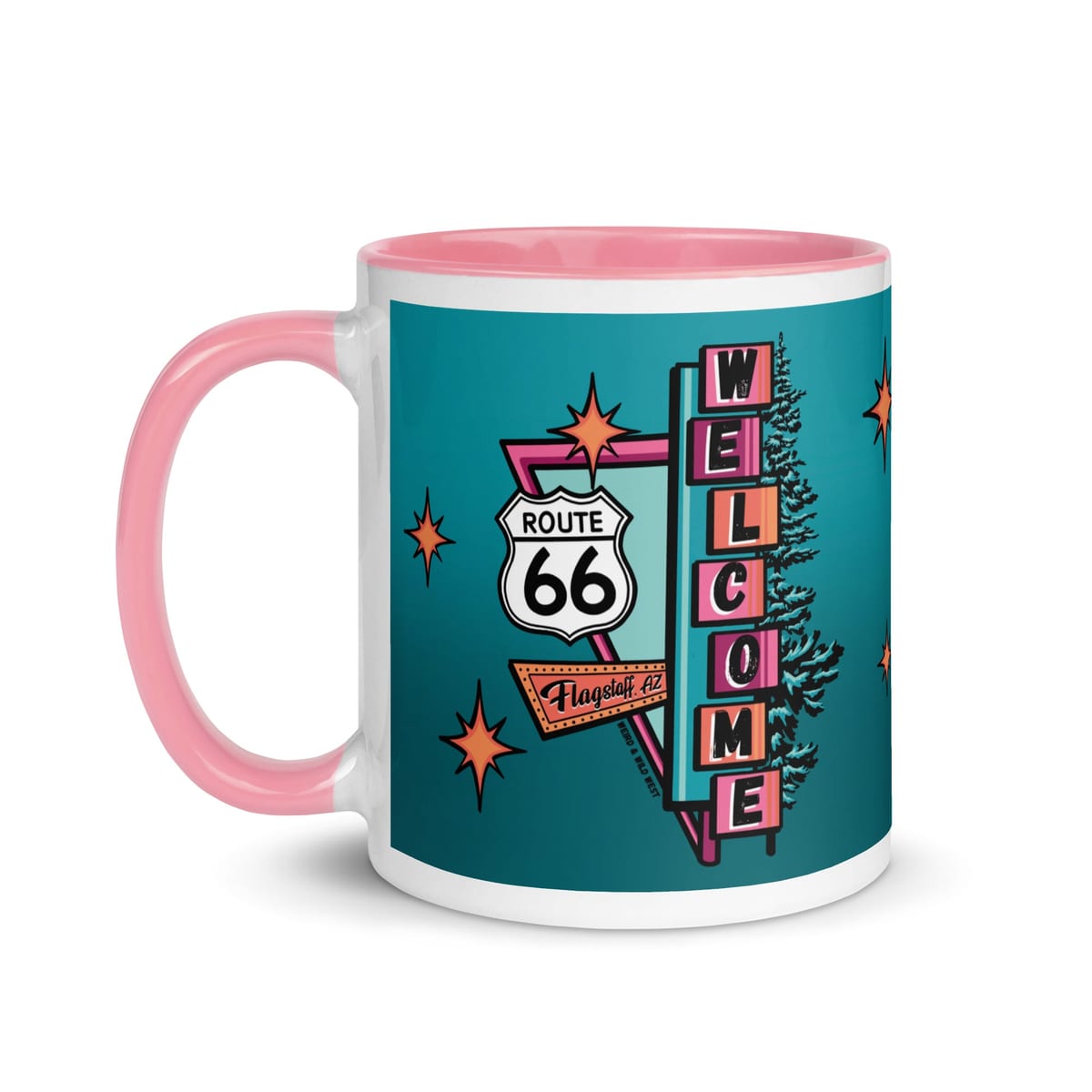 Vibin' On 66 — original hand-drawn artwork on Vibin' On 66 Mug