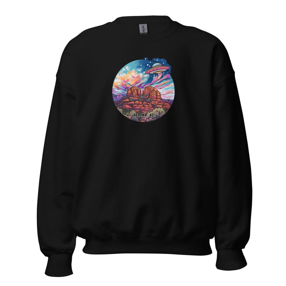 Vortex Voyagers Sweatshirt — Black, flat front view