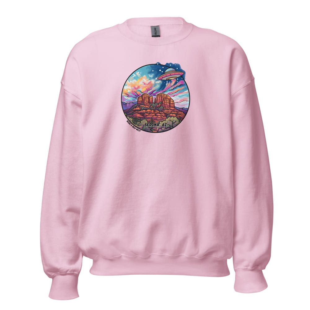 Vortex Voyagers Sweatshirt — Light Pink, flat front view