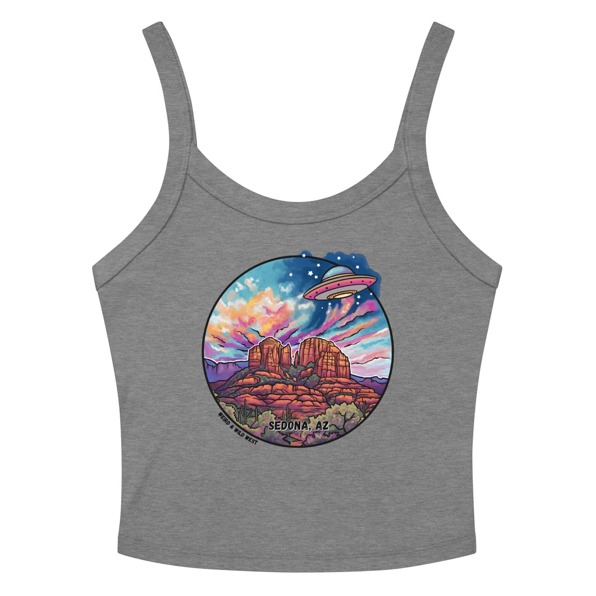 Vortex Voyagers Tank Top — Athletic Heather, flat front view