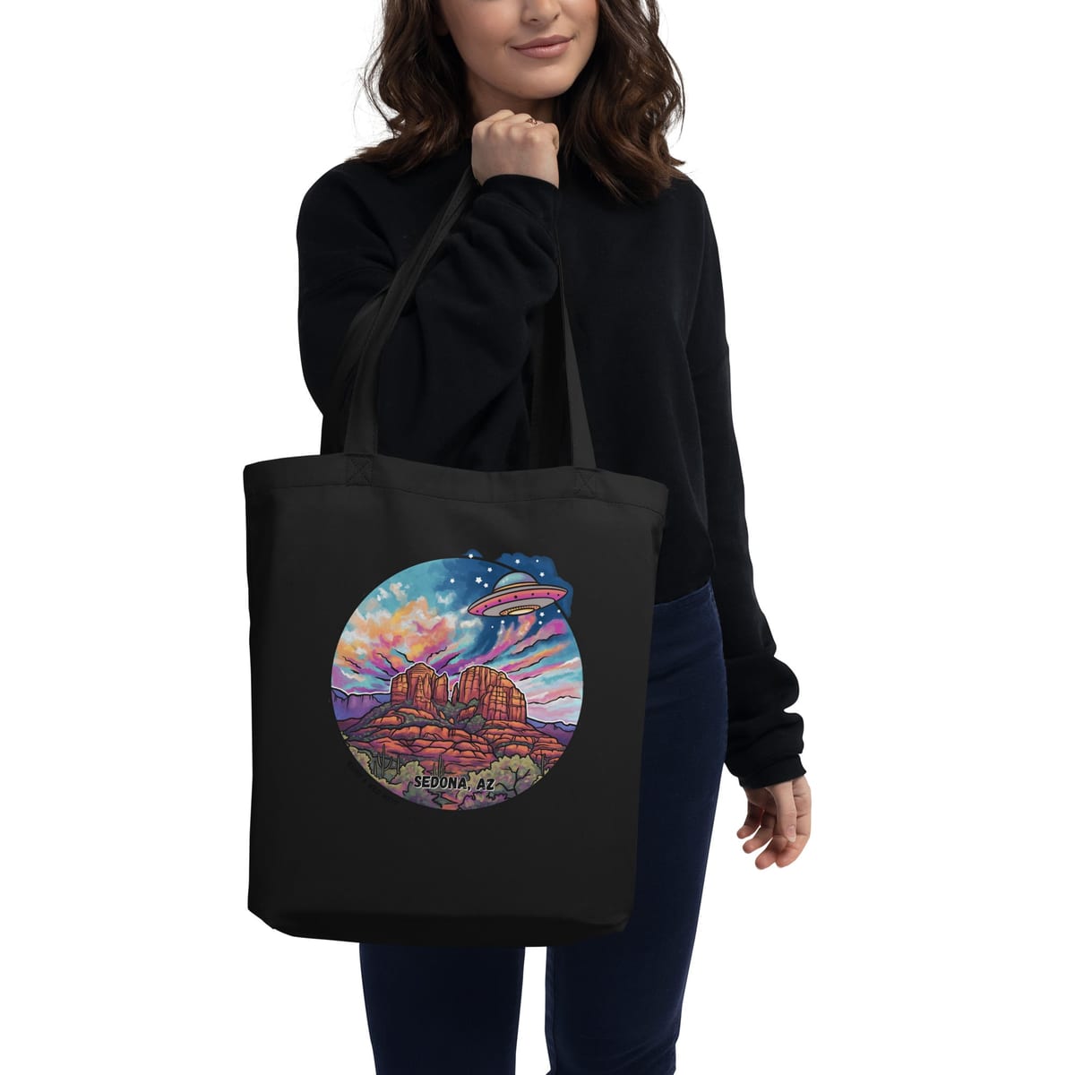 Vortex Voyagers — original hand-drawn artwork on Vortex Voyagers Tote Bag