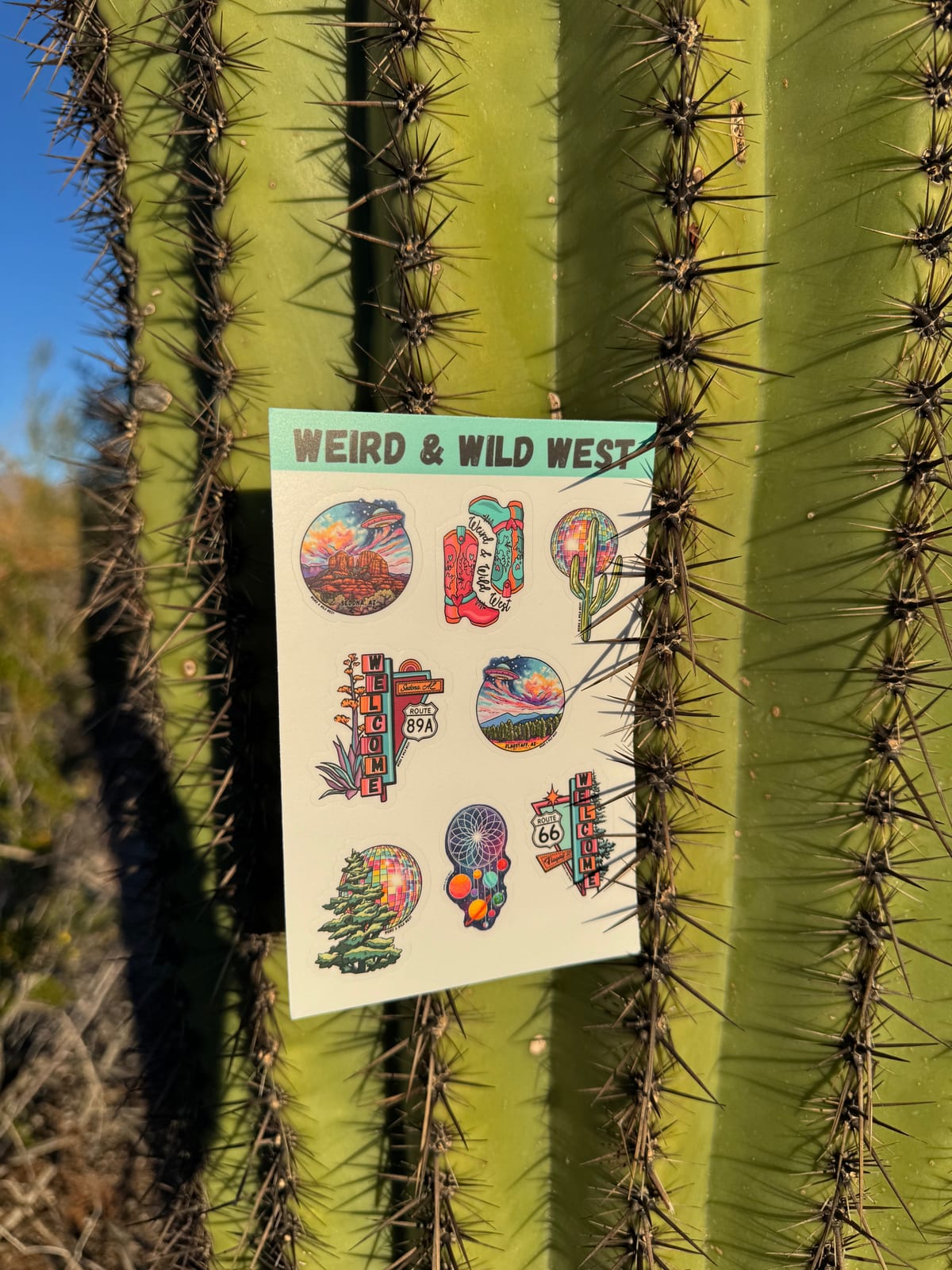 Weird & Wild West Sticker Sheet
