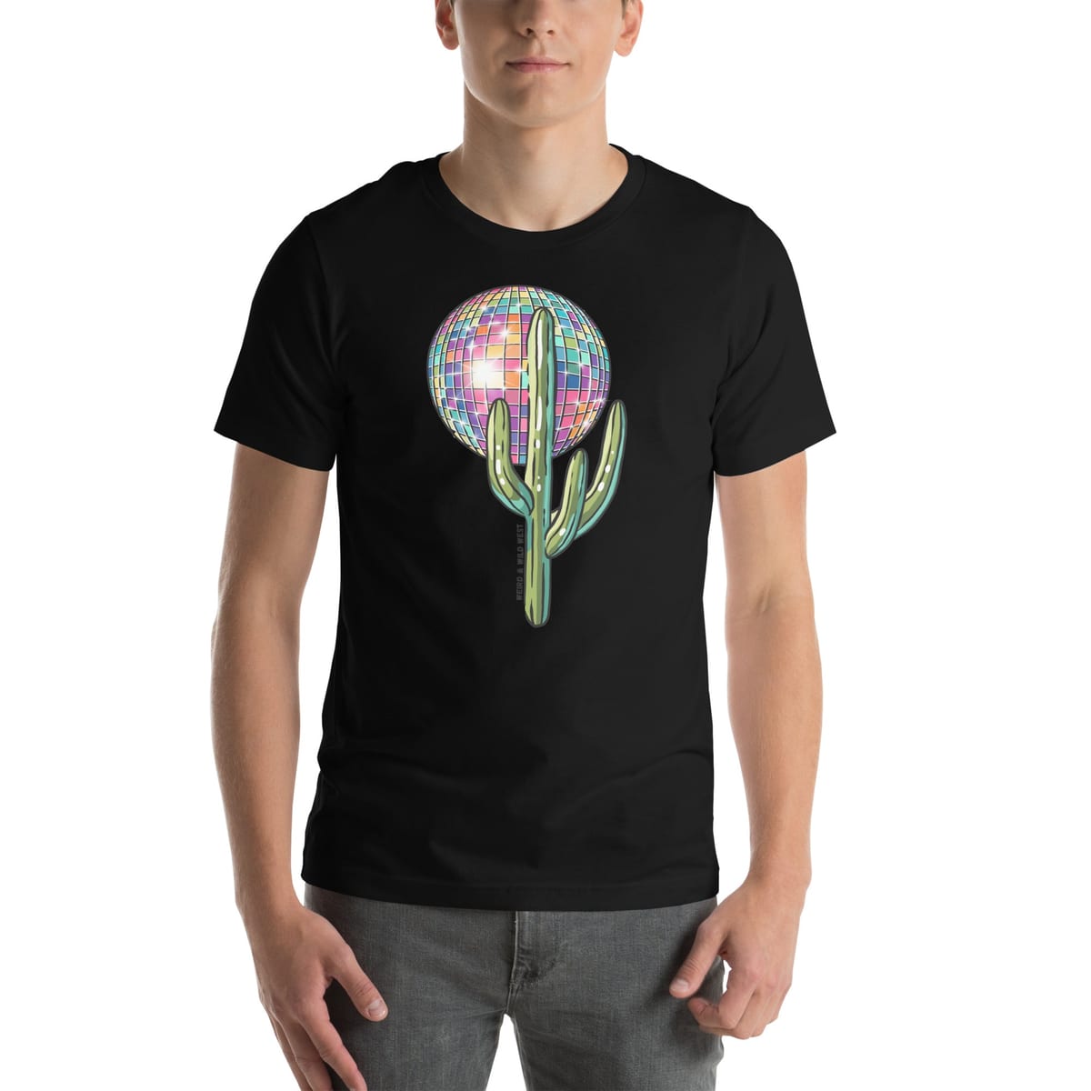 Desert Disco t-shirt in black, printed to order